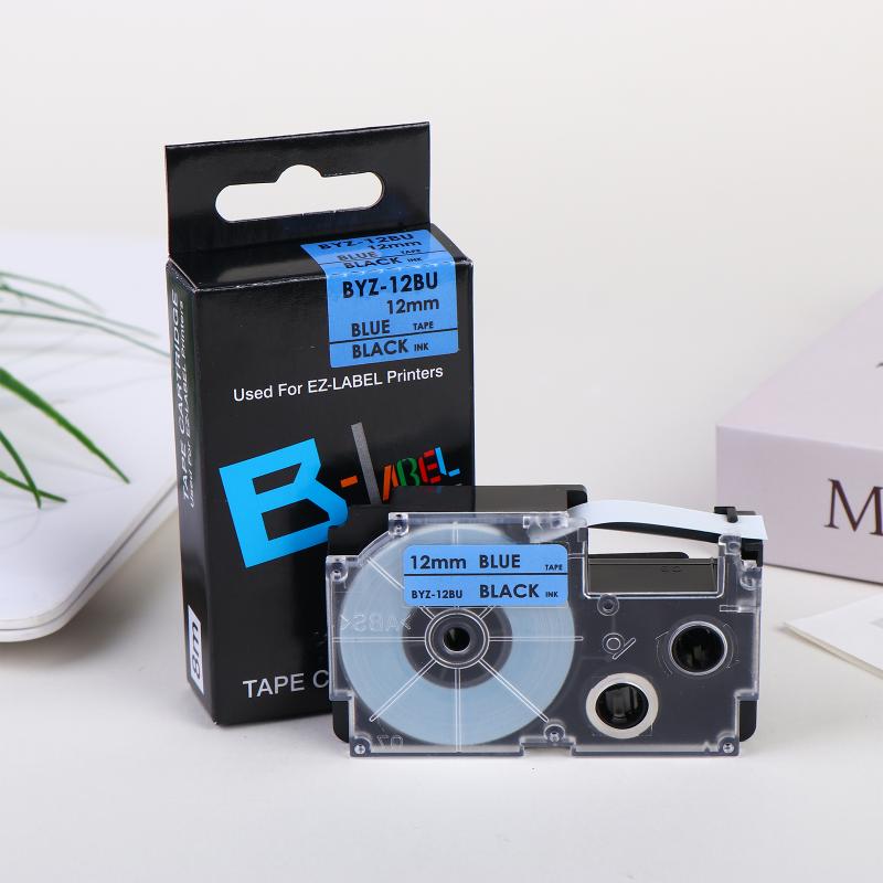 9/12mm Label Tape Compatible with XR-9WE XR-12XWR Ribbon Tape for KL-60L/100/120/130/170PLUS/180/E300/780/820/7400/8700/8800 CW-