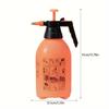 1pc Large Capacity Handheld Watering Can - 2L/3L Manual Pressure Sprayer with Adjustable Brass Nozzle for Efficient Watering