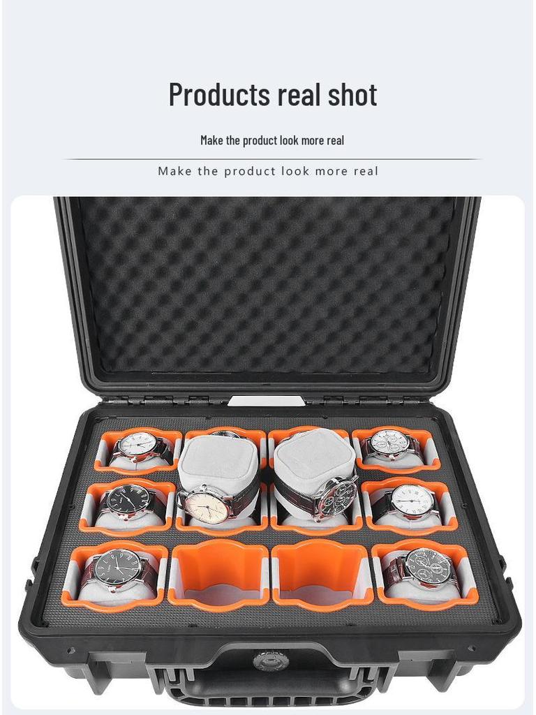 Luxury 12-Slot Watch & Jewelry Display Box for Home Collection