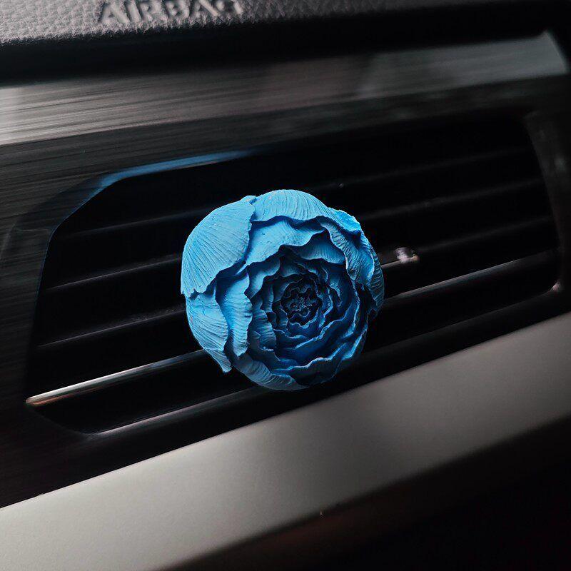 Car Aromatherapy Air Conditioning Air Outlet Perfume Fancy Retro Rose Fragrant Stone Car Interior Car Perfume