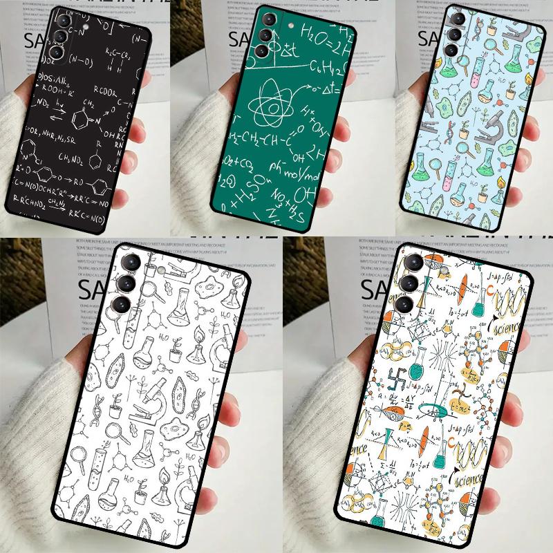 Biology Chemistry Case For Samsung Galaxy S24 S23 Ultra S22 S20 FE S21 FE Note 10 20 S8 S9 S10 Plus Cover