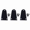 3PCS Plastic Material Electric Guitar Cover Black Color Adjustment Rod Cover  For Guitar