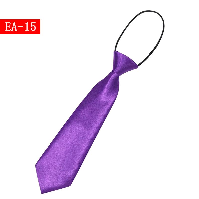 Детский однотонный маленький галстук для мальчиков и девочек, простой, короткий, эластичный, для малышей, детей, учеников начальной школы