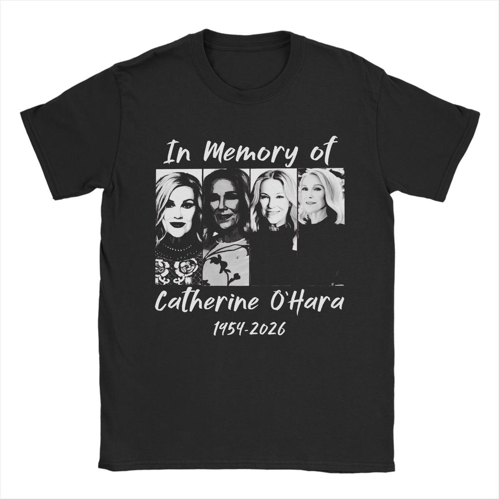 Catherine O'Hara Moira Rose Men's T Shirts Novelty Tees Short Sleeve Crewneck T-Shirts Pure Cotton 4XL 5XL 6XL Clothes