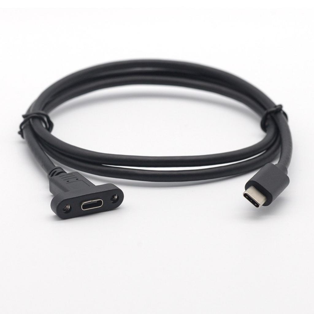 Длина 30-100 см, удлинительный кабель USB C для крепления на панель, переходник с разъема «папа-мама» на кабель для компьютеров и принтеров