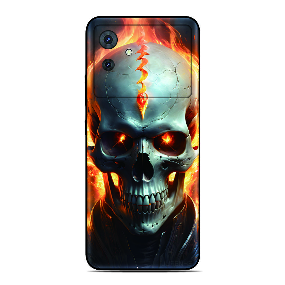 Flame Skull Phone Case For Blackview Wave 9C 8C 6C Shark 9 Color 8 Oscal C80 C70 C60 C30 C20 Pro Flat 2 1C 2C Tiger 13 12 Cover