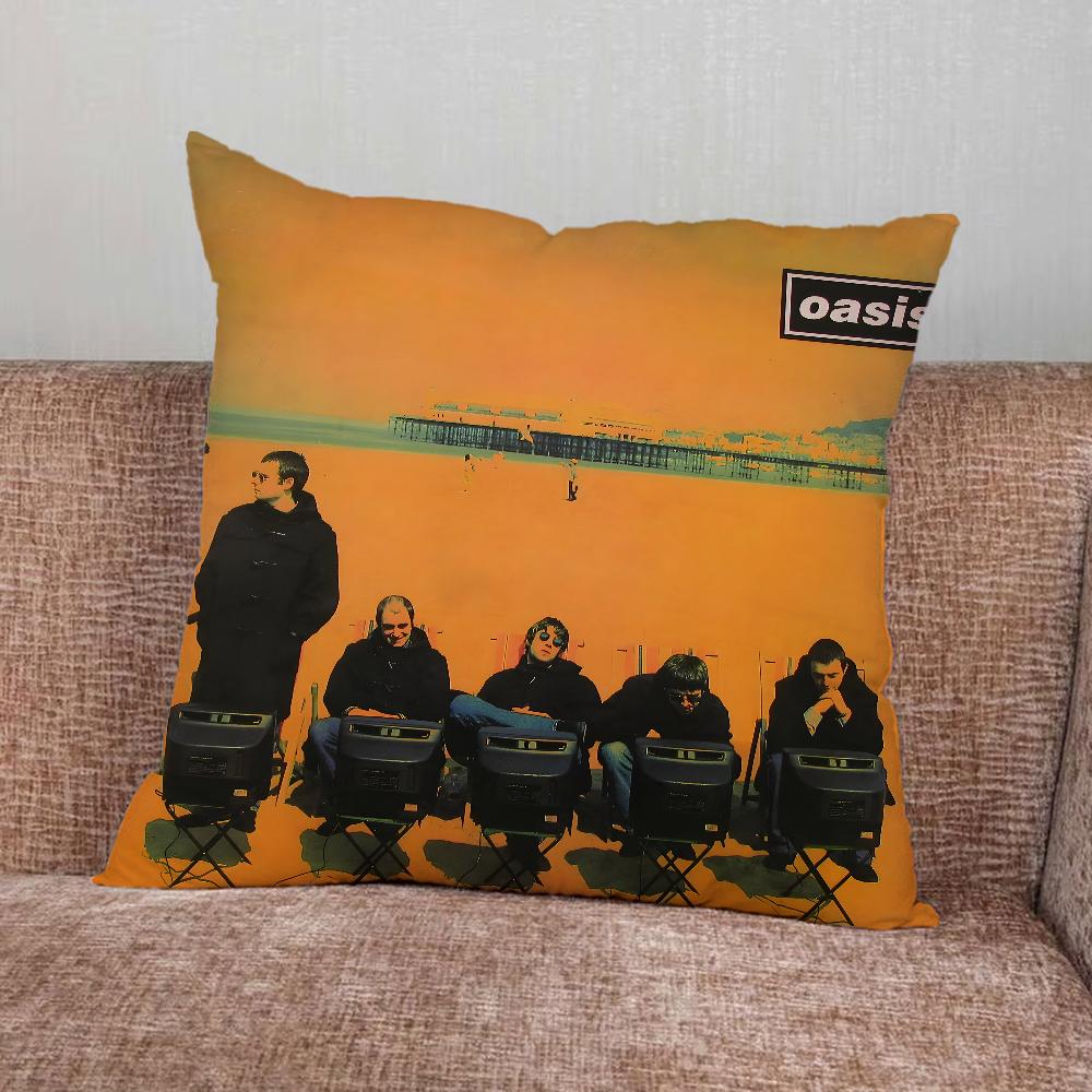 Подушка с принтом группы Music O-Oasis Наволочка для Дома Спальни Машины Офиса Декора Гостиной Подушка на Диван Подходящая