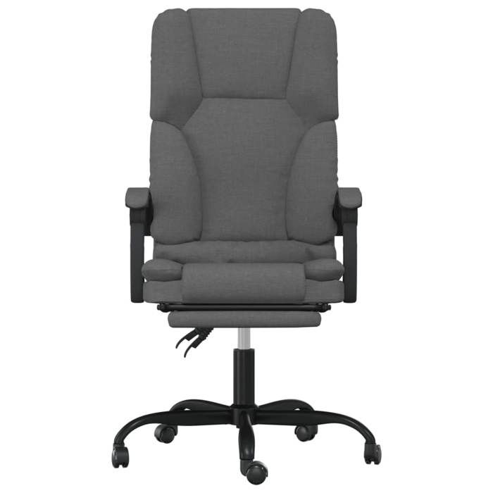 VidaXL Fauteuil de Massage Inclinable de Bureau, Chaise Pivotante avec Dossier et Repose-pied Réglables, Siège de Bureau, 349676