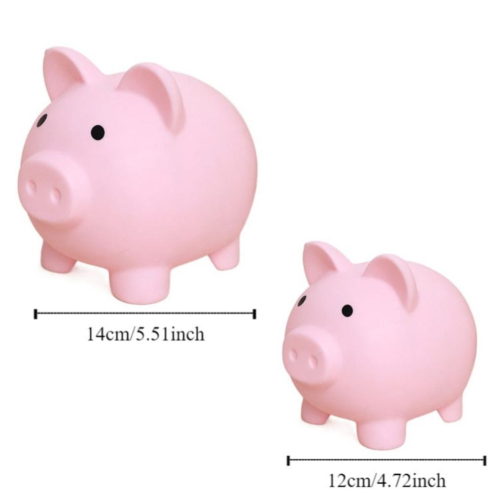 Cartoon Pig Piggy Money Saving Box Enough-capacity Piggy Desktop Ornaments  Home Decor
