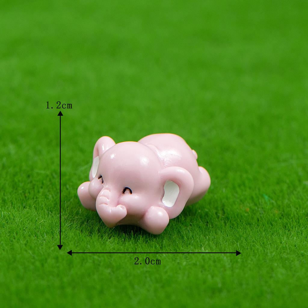 Микро-ландшафтные украшения, мультяшный милый слон, слон, поделки из смолы, садоводство, настольные украшения для автомобиля, украшения