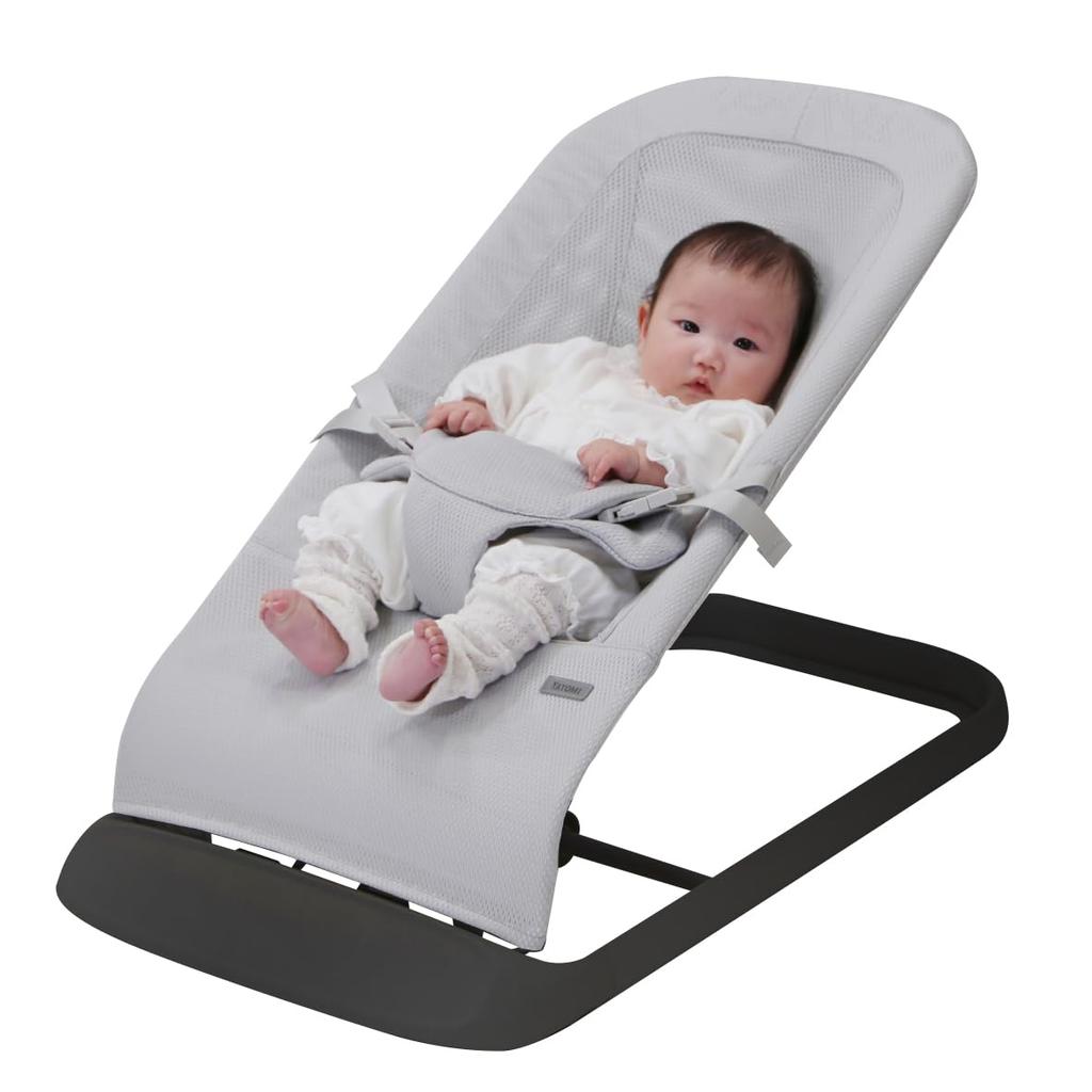 Детский шезлонг SOCIO серый черный