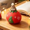 Sensory Fidget Stress Relievers Christmas Tomato Bear Squeeze Toy for Relief Cute TPR Decompression Collectible Holiday Themed Figurines Figure with