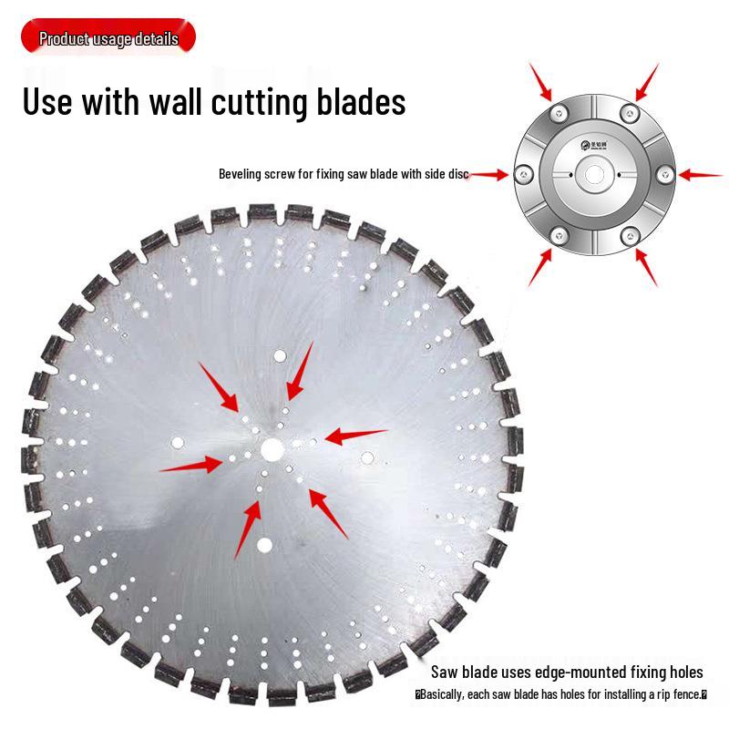 Edge-Aligned Wall Saw: Concrete Cutting Machine with Blade & Accessories for Door and Window Openings