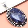 Pendant Sodalite Gemstone Gift For Her Silver Jewelry 2"