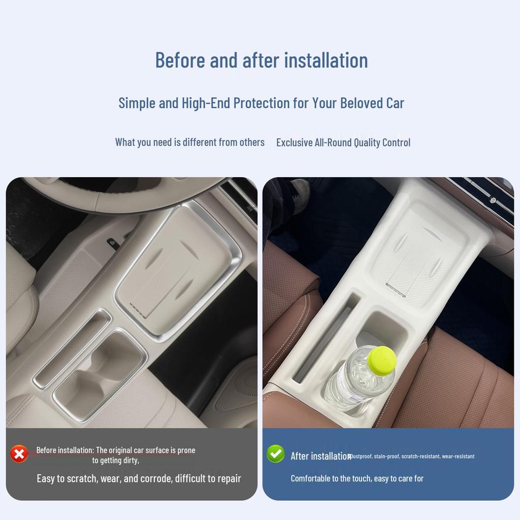 Wuling Bingo S Silicone Mat with Wireless Charging and Cup Holder - Non-slip Central Control Interior Accessory