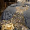 4/6 шт. Пододеяльник 100% египетский хлопок Роскошная вышивка housse de couette для спальни Покрывало на кровать из чистого хлопка Кинг