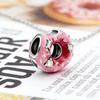 Блестящие посыпанные пончики Шарм-бусины Подходят для Оригинальных Браслетов-змей Ожерелий DIY Сюрприз Женские Украшения Подарки Аксессуары