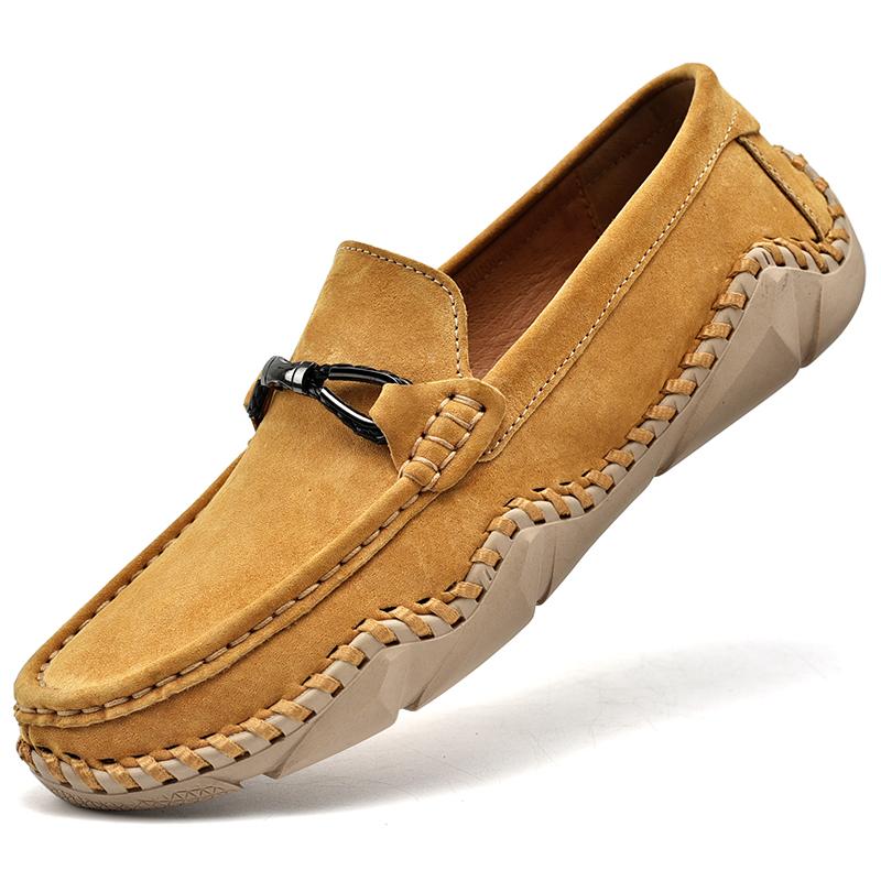 Men Genuine Leather Casual Leather Shoes Men Loafers Comfortable Driving Shoe Moccasins Man Flats Shoes