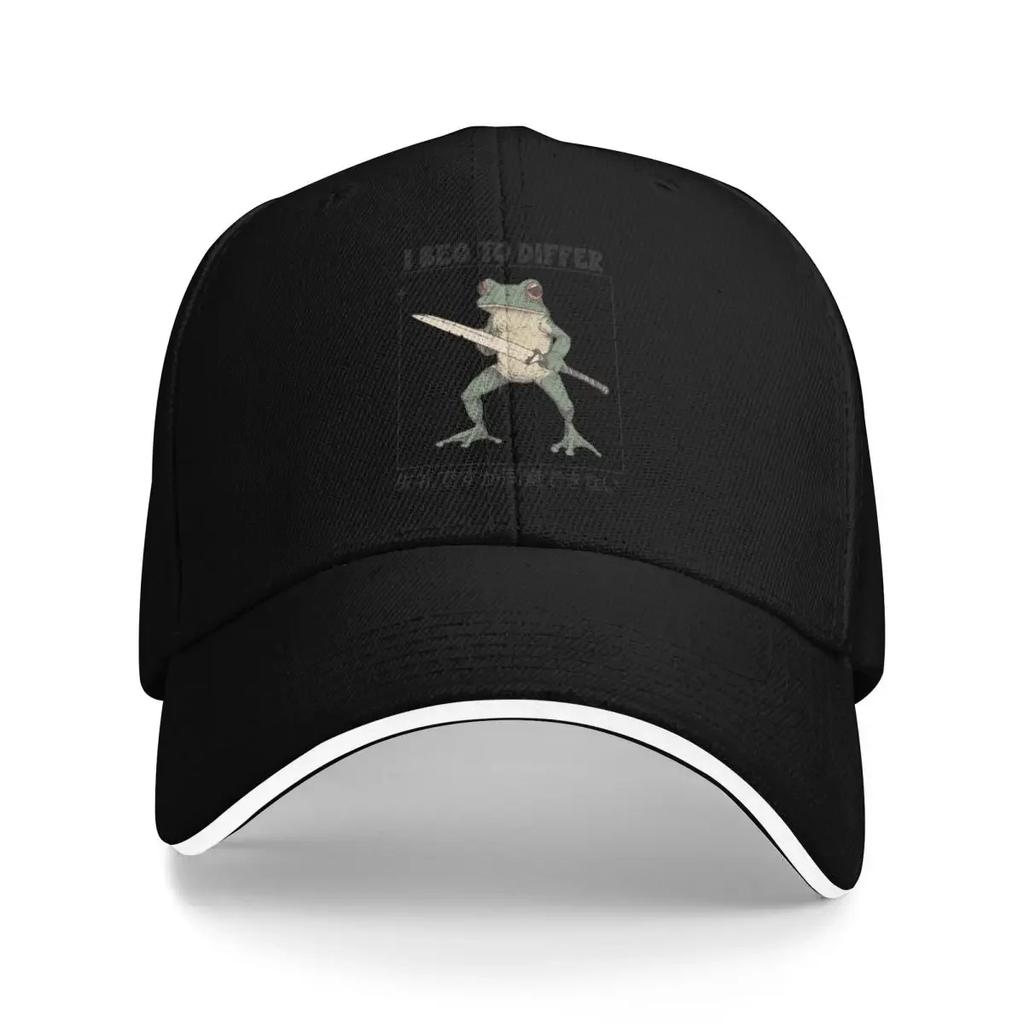 New I Beg To Differ Frog Funny Japanese Frog Baseball Caps Quality Unisex Hats