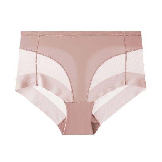 Женские трусики, бесшовные, с высокой талией, из ледяного шелка, с контролем живота, хорошая воздухопроницаемость, сплошной цвет, облегающий тонкий, быстросохнущий, повседневные спортивные трусы, женские трусы