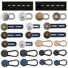 12/16/24/26 pcs Button Style Button Extenders Metal Waistband Expander No Sew Extensions  for Jeans
