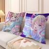 Anime Kangel Pillowcase Bedroom Sofa Decorative Cushion Cover With Zipper Soft Cushion Cover