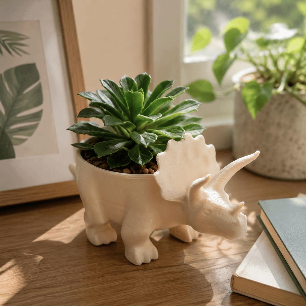 Desktop Decoration Dinosaur Flowerpot Funny Plant Planting Pot Creative Small Storage  Office