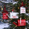 Mailbox Hanging Decorations Christmas Metal Decoration Openable Door Ornament for Xmas Seasonal Ornaments Tree Letter to Santa Pendant Festive Party
