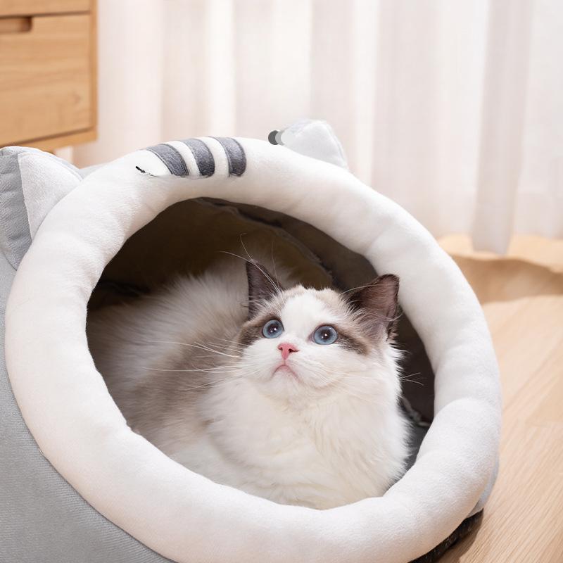 Slippers Cat Ear Nest Four Seasons Cat House Cat House Semi-Enclosed Dog House Small Dog Pet House Cat House