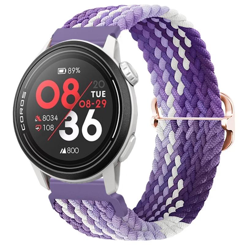 Нейлоновый плетеный ремешок 20/22 мм для COROS APEX 4/PACE Pro/4 3 2 Регулируемый браслет для CMF Watch 3/2/1 Pro Suunto Race 2/S/Run