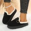2025 Women Luxury Ankle Slippers Plush Retro Cotton Designer Shoes Women Flat Comfortable Platform Slippers Slides Women