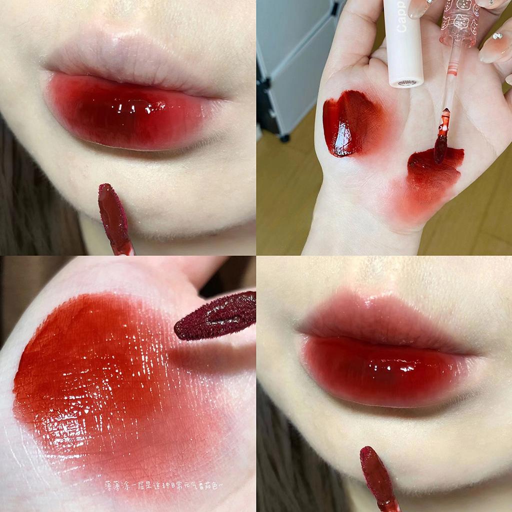 Lip Glaze, Mirror Water Glossy Glass, Pouty Lips, Not Easy To Fade, Whitening, Girly Pink Lipstick