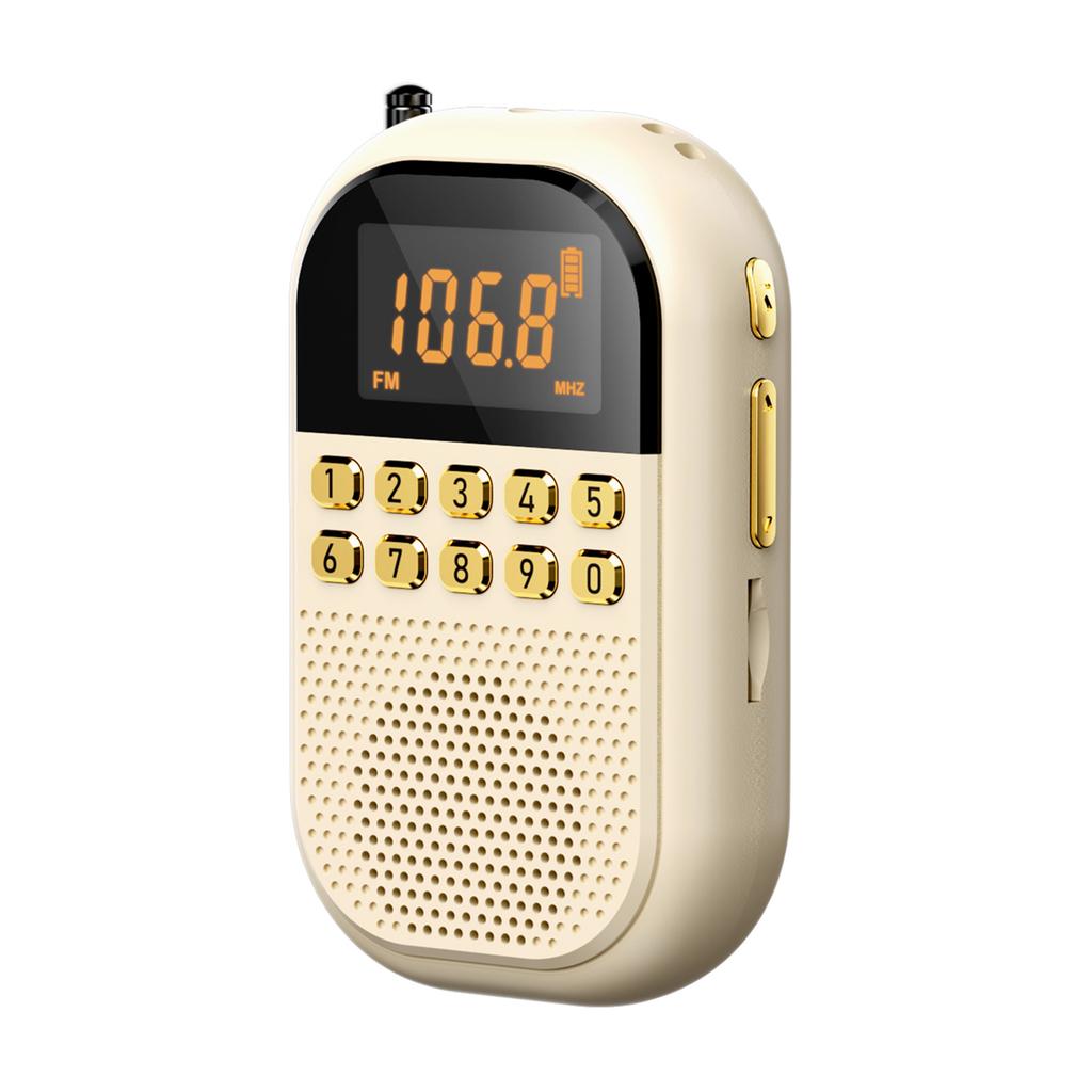 2025 новая мини-портативная радиостанция FM/AM 1100 мАч, перезаряжаемая от карты, радио Bluetooth