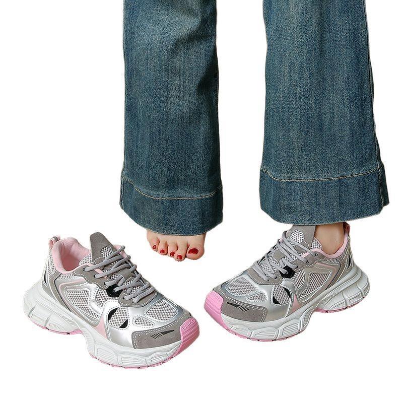 New Dad Shoes Women's Spring Student Sports Running Casual Shoes Platform Heightening Shoes Women's Shoes