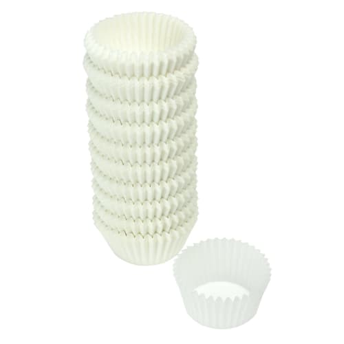 Alphamic Heat-Resistant Lunch Cups, Greaseproof Paper, Silicone-Coated, No. 8, Peeling, Stain-Resistant, Microwave-Safe, Oven-Safe, Made in Japan, 500