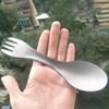Camping Cutlery for Backpacking, Hikings Outdoor Titanium Spork Camping Utensils