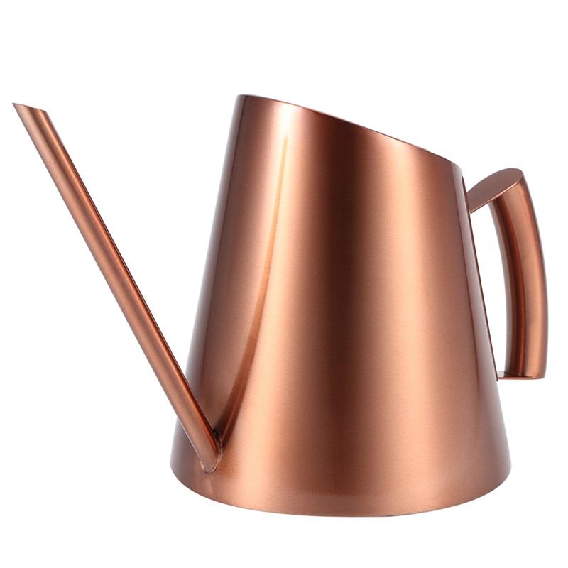 400/900/1500ml Household Stainless Steel Watering Can Pot Garden Green Plant Flower Watering Kettle Bronze Garden Accessories