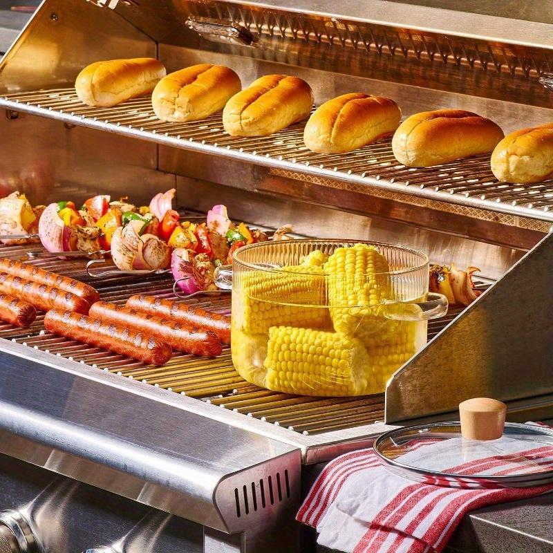 1 шт., 1,6 л кастрюля из боросиликатного стекла с крышкой — термостойкая, безопасная и стильная для молока и продуктов питания, идеально подходит для использования дома и в ресторане