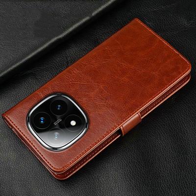 Чехол-книжка для Xiaomi Redmi Note 14 Pro Plus 13 Redmi A5 A3 14C 12C 10C 13C Poco X7 Pro X5 6X M7 M6, кожаный кошелек с цветочным принтом, откидная крышка, отделения для карт, для женщин