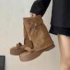 Дизайнерские нишевые платформенные сандалии женские 2025 лето новая мода универсальные римские сандалии ботильоны ботфорты