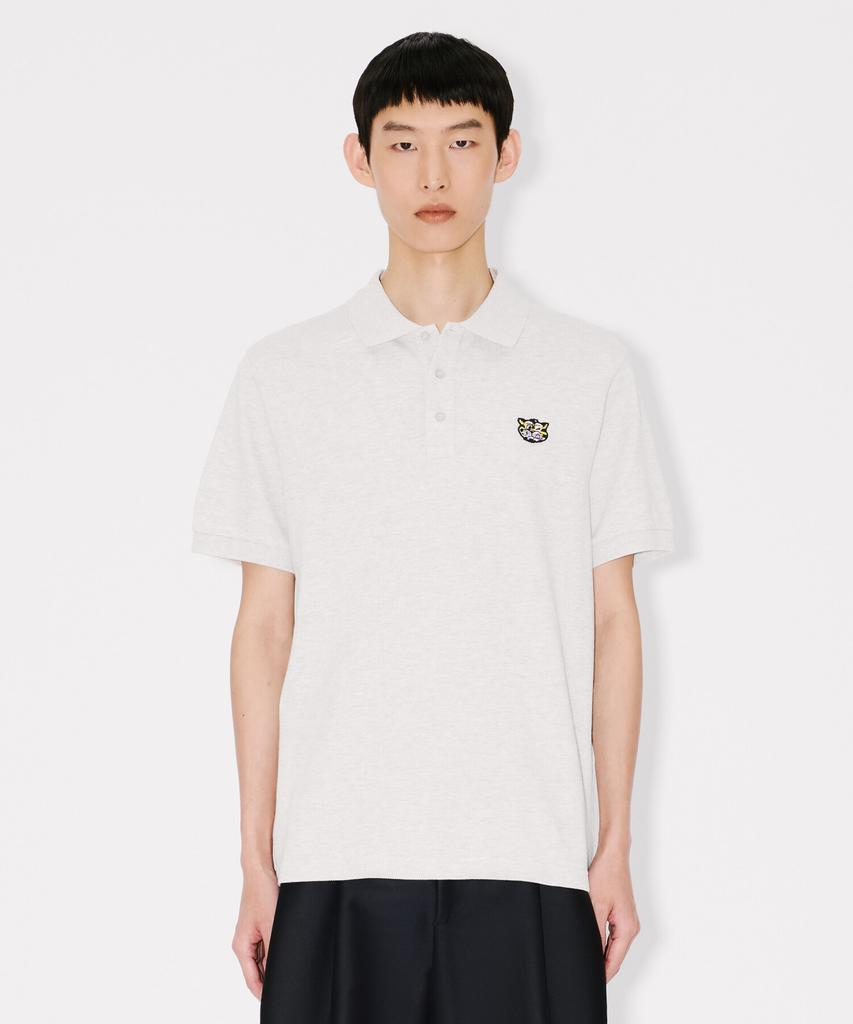 KENZO Men'S Guts Kenzo Wild Tiger Slim Grey Polo Short Sleeve Tee_K265Am2302Lgx