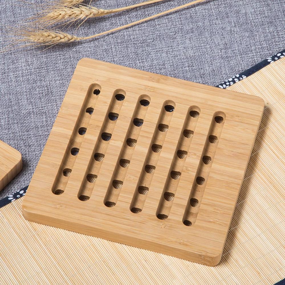 Кухня Натуральный Термостойкий Нескользящий Изоляционный Коврик Держатель для Посуды Подставка под Горячее Подставка для Сковороды