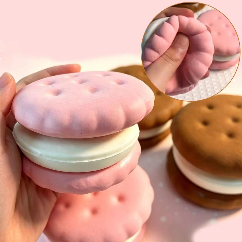 Soft Texture Slow Rebound Cake Toy Portable Squeeze Toy Squishy Toy Simulated Cake Educational Toy