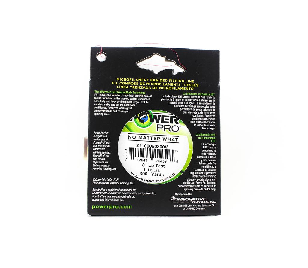 POWER PRO Плетеная леска Spectra 8 фунтов на 300 ярдов, красная (4595)
