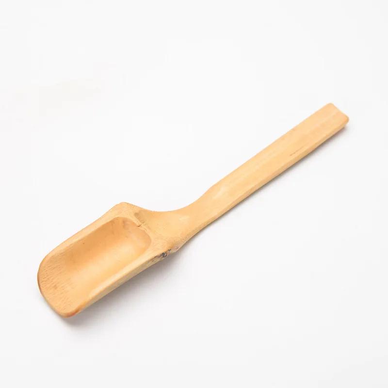 Vintage Tea Spoons Wood Chinese Kungfu Tea Scoop Shovel Wooden Scoop for Coffee Powder Spice Leaf Tea Spoon Accessories