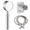 Shower Head Stainless Steel Bathroom Hand Held Shower Sprayer Head For Bath Saving Water Shower Bathroom Accessories 77B532SN