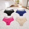 Underwear Women Lace Floral Thong Low-Rise T-back Panties Lace Solid Briefs  Female
