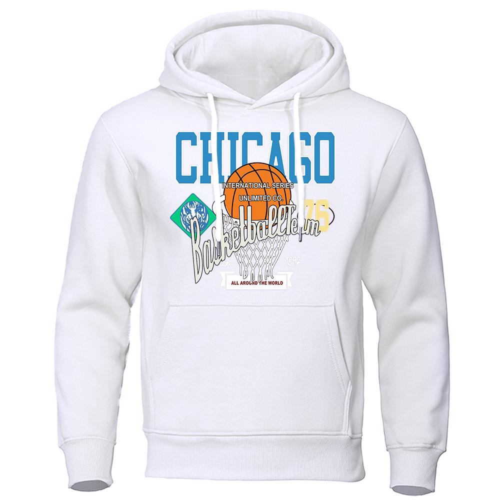 Chicago Basketball Dream 76 женский пуловер с принтом, толстовки для творчества, повседневная одежда больших размеров, осенняя теплая женская толстовка