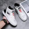 Fashion 2024 New Running Shoes Men Leather Casual Shoes High-top Sneaker Comfortable Sports Outdoor Sneakers White Skateboarding Shoes