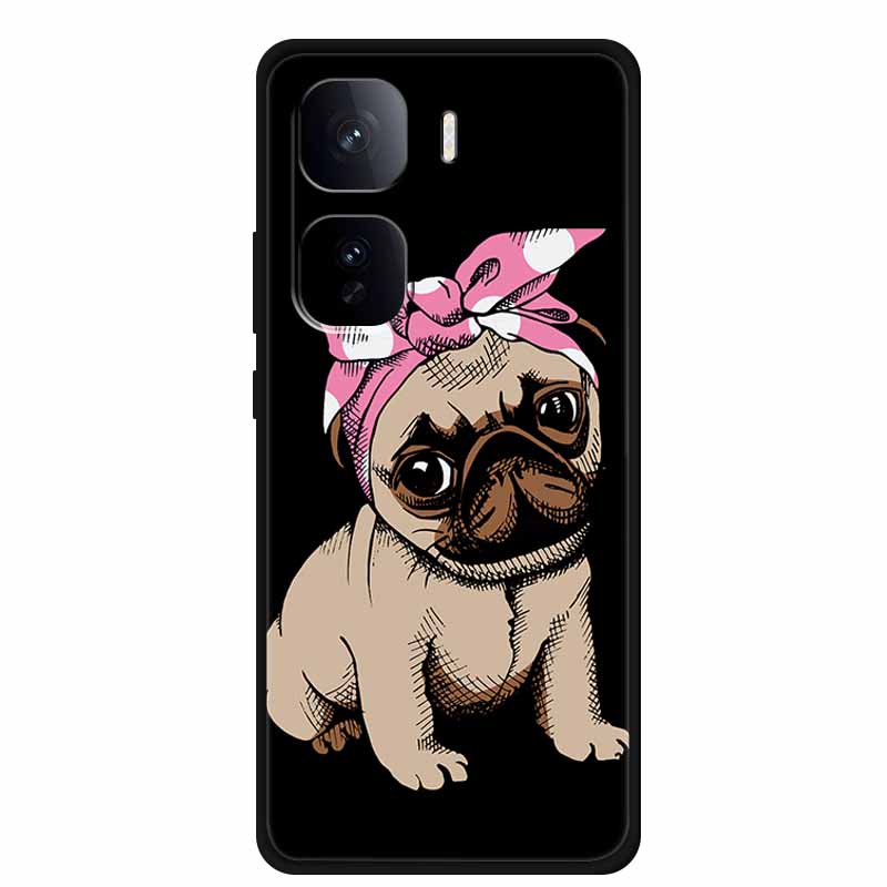 Задняя крышка для Vivo iQOO Neo 10 Pro Чехол Плюс Мультяшный Кот Мягкий Силикон ТПУ Чехол для Телефона Для Vivo iQOO Neo 10 Pro Чехол Coque Funda